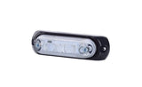 Bernsteinfarbene LED-Begrenzungsleuchte mit Halterung | 12-24V | 50cm Kabel | MV-4090W
