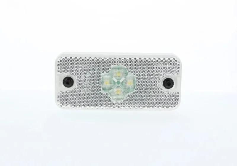 LED-Begrenzungsleuchte weiß | 12V | 2-polig | AMP-Stecker | 198690