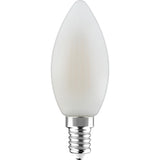 LED Filament Lamp Kaars 470 Lumen - 4.5W - Warmwit 2700K - E14 - Melkglas