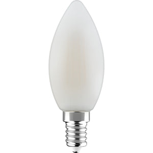 LED Filament Lamp Candle 470 Lumen - 4.5W - Warm White 2700K - E14 - Frosted Glass