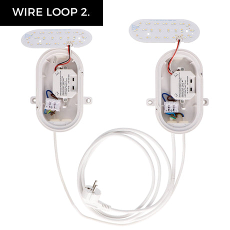 LED Wandarmatuur Bull Eye - 1000 lumen - 9W - CCT instelbaar 2700K/4000K/6500K - IP65 - IK10 - 3 lichtstanden