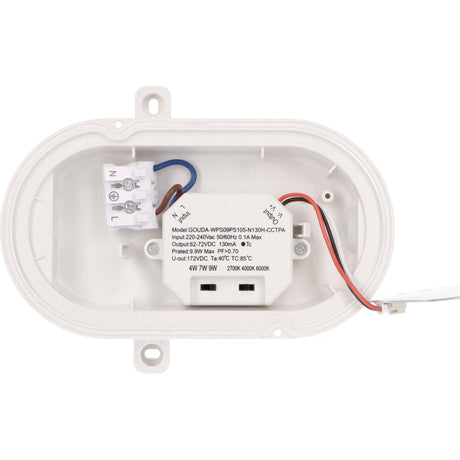 LED Wandarmatuur Bull Eye - 1000 lumen - 9W - CCT instelbaar 2700K/4000K/6500K - IP65 - IK10 - 3 lichtstanden