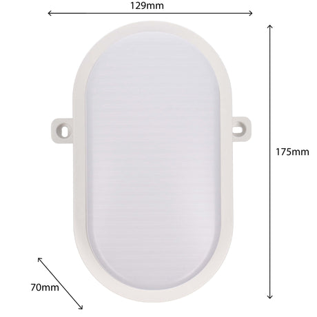 LED Wandarmatuur Bull Eye - 1000 lumen - 9W - CCT instelbaar 2700K/4000K/6500K - IP65 - IK10 - 3 lichtstanden