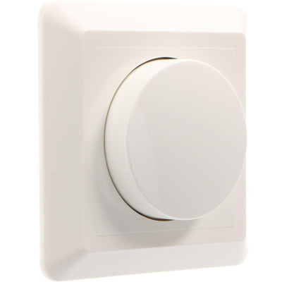 LED-Dimmschalter komplett mit Rahmen weiß - universell - GIRA JUNG Busch-Jaeger