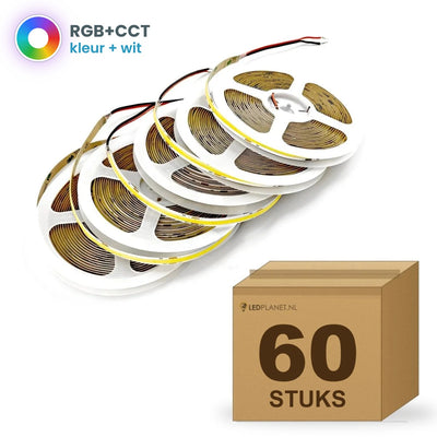Doos met 60 rollen RGB+CCT COB LED strip 24V