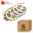 Doos met 5 rollen COB LED strip 24V rood