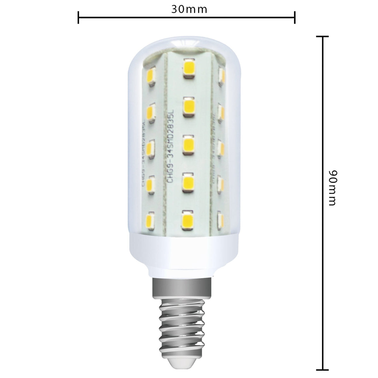 ColorPro LED-Lampe E14 - T30-Röhre - Farbwiedergabeindex 97 - Warmweiß - 4W (35W)