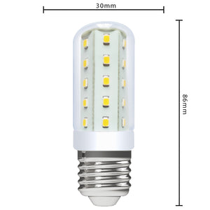 LED-Lampe, 400 Lumen, 4 W, warmweiß (2700 K), E27-Fassung, T30-Röhre, Farbwiedergabeindex (CRI) 97, ersetzt 35-W-Glühbirne, Klarglas