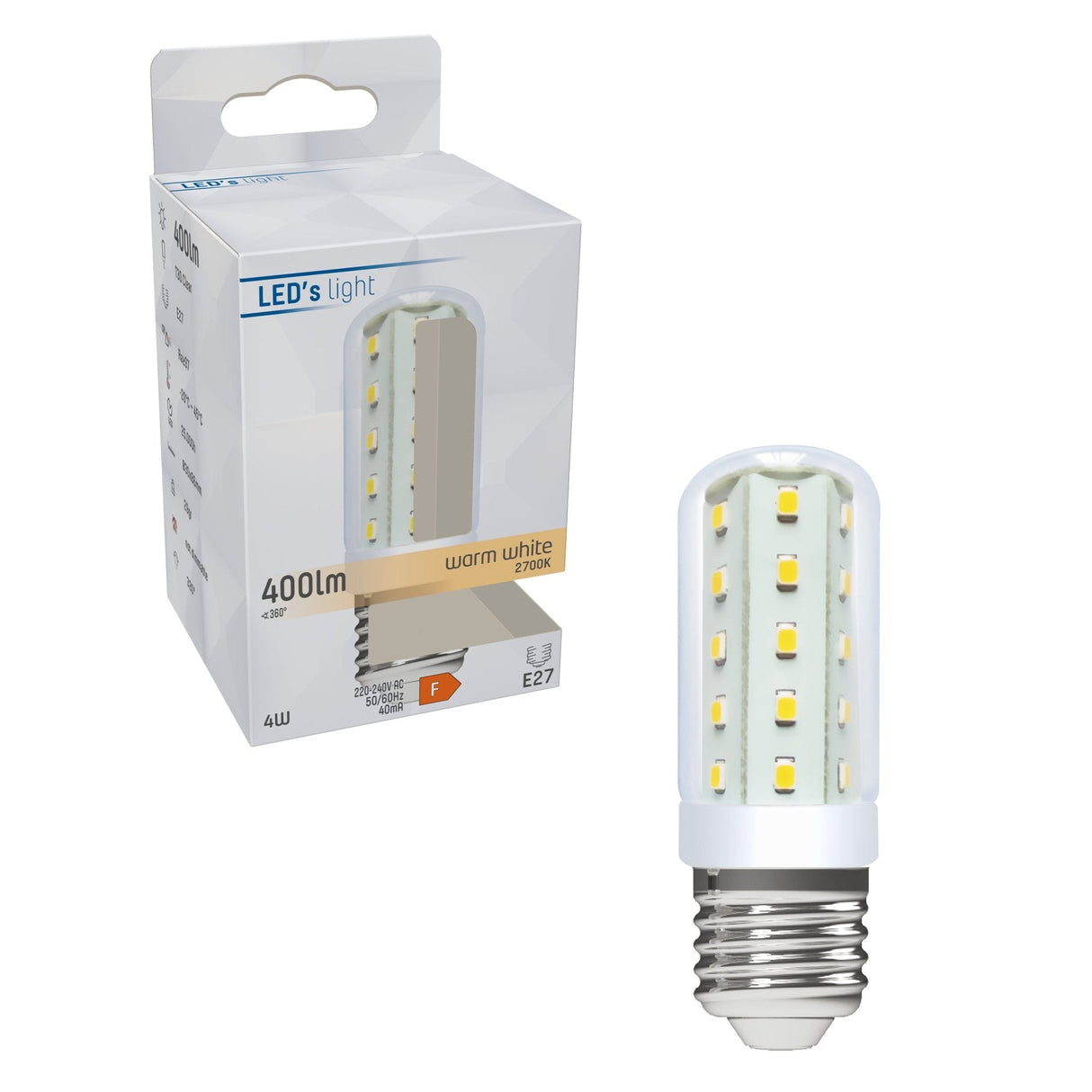 ColorPro LED-Lampe E27 - T30-Röhre - Farbwiedergabeindex 97 - Warmweiß - 4W (40W)