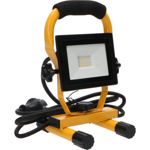 LED Werklamp 850 lumen - 10W - Koelwit 4000K - IP54 Spatwaterdicht - Inklapbaar - 1,5m Kabel