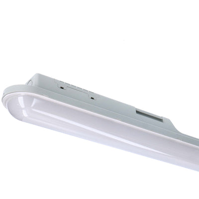 Plafoniera LED a tubo 2500 lumen - 18W - Bianco freddo 4000K - IP65 impermeabile - IK08 resistente agli urti - 120cm - 4 pezzi