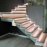 LED's Light Complete LED Stair Lighting Set - 15 steps x 80 cm - Adjustable length - Warm white light