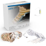 LED's Light Complete LED Stair Lighting Set - 15 steps x 80 cm - Adjustable length - Warm white light