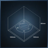 LED's Light Cube LED Ceiling Lamp - 1 light point - Rotatable light - Steel - 10 x 8 cm - White