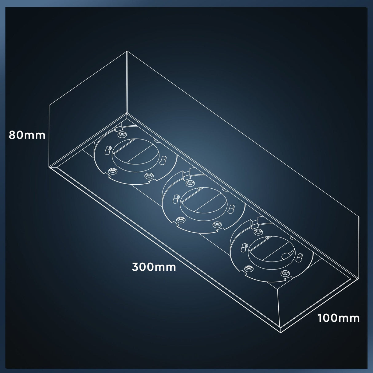 LED's Light Cube LED Ceiling Lamp - 3 light points - Rotatable light - Steel - 30 x 8 cm - White