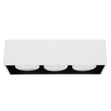 LED's Light Cube LED Ceiling Lamp - 3 light points - Rotatable light - Steel - 30 x 8 cm - White