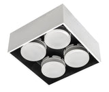 LED's Light Cube LED Ceiling Lamp - 4 light points - Rotatable light - Steel - 20 x 20 cm - White