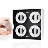 LED's Light Cube LED Ceiling Lamp - 4 light points - Rotatable light - Steel - 20 x 20 cm - White