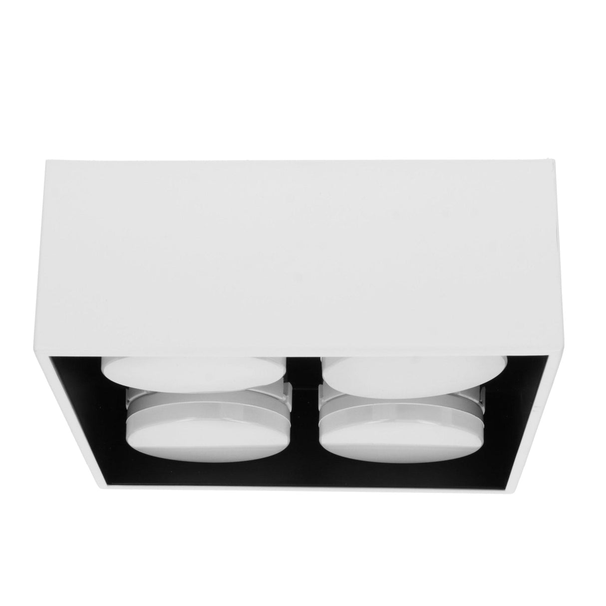 LED's Light Cube LED Ceiling Lamp - 4 light points - Rotatable light - Steel - 20 x 20 cm - White