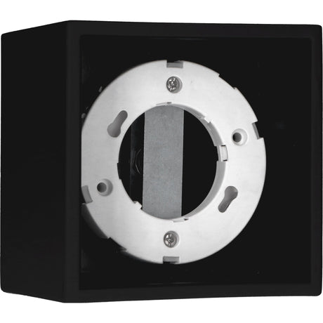 Cube Plafonniere met 1 lichtpunt - Draaibaar licht -  Staal - 10 x 8 cm - Zwart