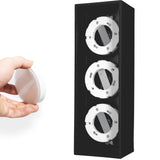 LED's Light Cube LED Ceiling Lamp - 3 light points - Rotatable light - Steel - 30 x 8 cm - Black