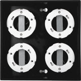 LED's Light Cube LED Ceiling Lamp - 4 light points - Rotatable light - Steel - 20 x 20 cm - Black