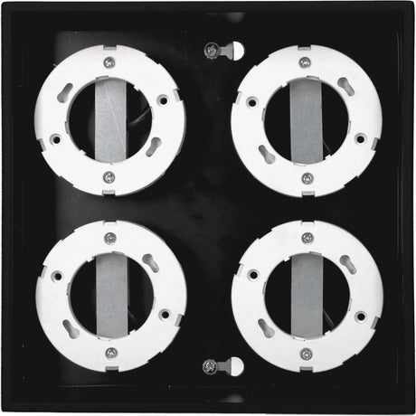 LED Plafondarmatuur Zwart - 4x GX53 Fitting - Draaibaar - 20x20 cm - Staal