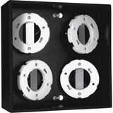 LED's Light Cube LED Ceiling Lamp - 4 light points - Rotatable light - Steel - 20 x 20 cm - Black