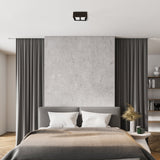 LED's Light Cube LED Ceiling Lamp - 4 light points - Rotatable light - Steel - 20 x 20 cm - Black