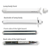 LED Tri-proof Armatuur 1200mm 5400lm 20W-36W - Koelwit 4000K - Koppelbaar - IP65 IK10 - 9 stuks - 230V