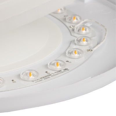 Plafonnier LED 1600 lumens - 18W - Blanc chaud 3000K - Capteur de mouvement - IP54 - Ø30cm