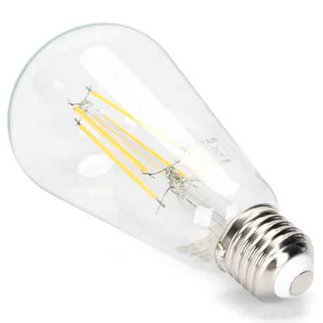 Carbon filament lamp E27 dimmable warm white | ST64 LED 6W~600Lm=51W halogen lighting | clear glass - 2700K