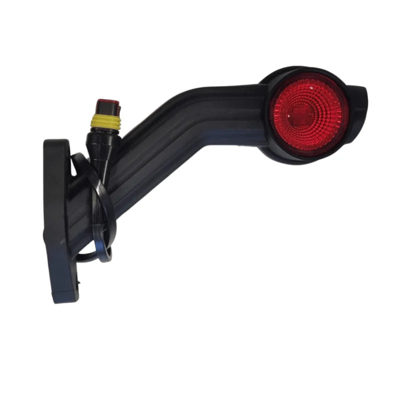 LED Standlicht rechts, abgewinkelter Stiel 12/36V Superseal | M10BV-702RWA-SS