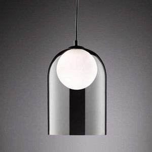 Pendelleuchte aus Rauchglas, warmweiß – Komplettset inkl. LED-Lampe – Schwarz