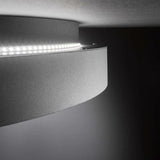 Deco Ceiling Lamp Ø 39cm with backlight - Dimmable without dimmer - Dark gray