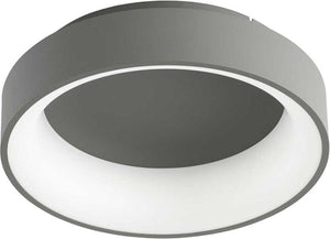 Deco Plafondlamp Ø 39cm met achtergrondverlichting - Dimbaar zonder dimmer - Donkergrijs
