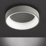 Deco Ceiling Lamp Ø 39cm with backlight - Dimmable without dimmer - Dark gray