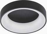Deco Ceiling lamp black Ø 45 cm with remote control - Dimmable white light - Background lighting