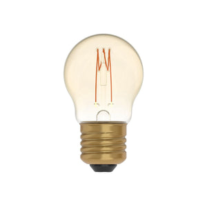 LED-Filamentlampe Gold 136 Lumen - 2,5 W - 1800 K Extra Warmweiß - Dimmbar - E27 - G45