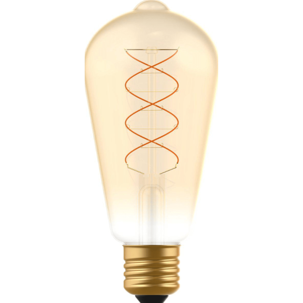 LED Filament Edison bulb - E27 - Extra warm white 1800K - 250 lumens - 4W - Dimmable - Gold glass - ST64 - 230V