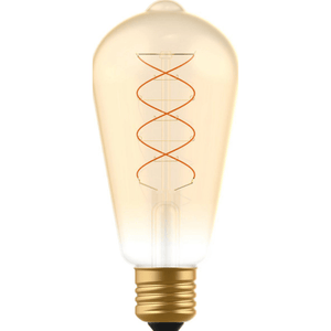 LED Filament Edison bulb - E27 - Extra warm white 1800K - 250 lumens - 4W - Dimmable - Gold glass - ST64 - 230V