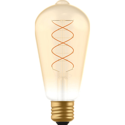 LED Filament Edison bulb - E27 - Extra warm white 1800K - 250 lumens - 4W - Dimmable - Gold glass - ST64 - 230V