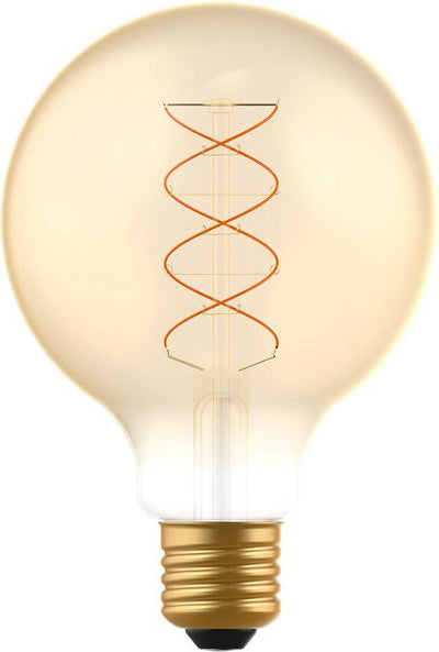 LED Filament Lamp E27 Dimbaar 250 lumen - 4W - Extra Warmwit 1800K - G95 Globe - Goud