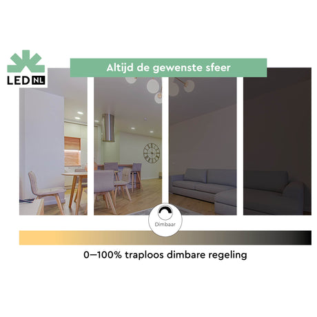 LED Filament Lamp Goud E27 XXL - 250 lumen - 4W - Extra Warmwit 1800K - Dimbaar - G125 Ø 12.5cm