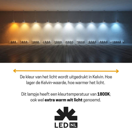 LED Filament Lamp Goud E27 XXL - 250 lumen - 4W - Extra Warmwit 1800K - Dimbaar - G125 Ø 12.5cm