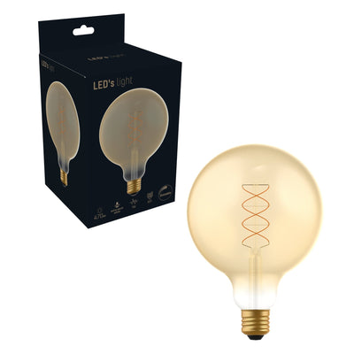 LED Filament Lamp Goud E27 XXL - 250 lumen - 4W - Extra Warmwit 1800K - Dimbaar - G125 Ø 12.5cm