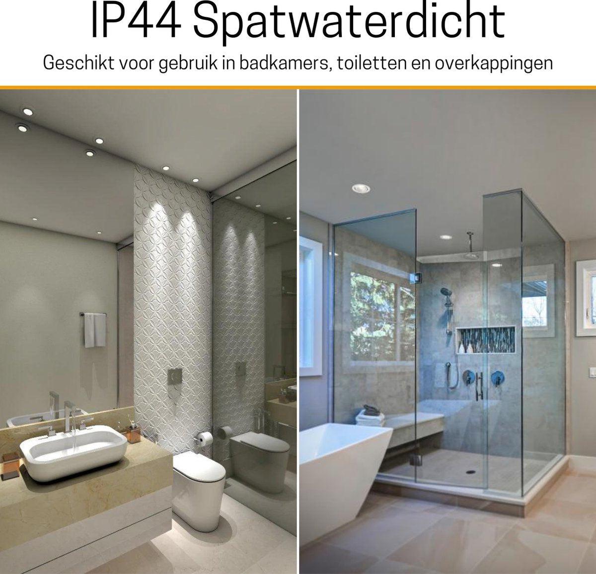 3 PACK - LED's Light Pro LED Inbouwspot Nikkel - DimToWarm - Ø 68mm - Kantelbaar - Warm wit licht - CRI95