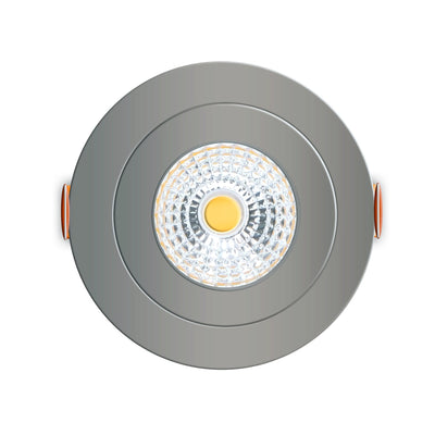 6er-Pack – LEDs Light Pro LED-Einbaustrahler Nickel – DimToWarm – Ø 68 mm – neigbar – warmweißes Licht – CRI95