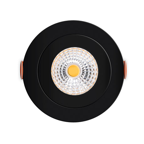 Faretto LED da incasso LED's Light Pro nero - Dim-to-Warm - Ø 68mm - Inclinabile - Luce bianca calda - CRI95 - Dimmerabile