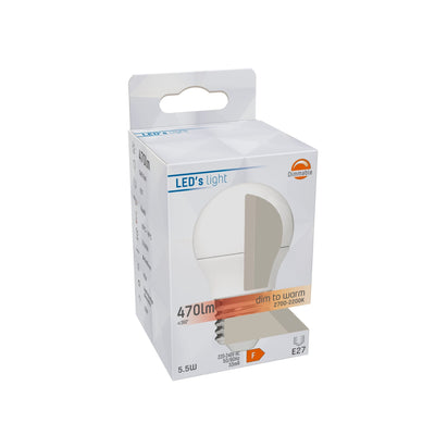Dimmbare E27-LED-Lampe – Dimmbar bis extra warmweiß – 1 Lampe